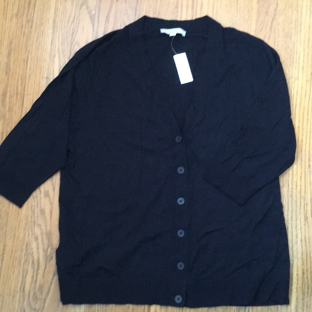 NWT black cardigan 3/4 sleeve